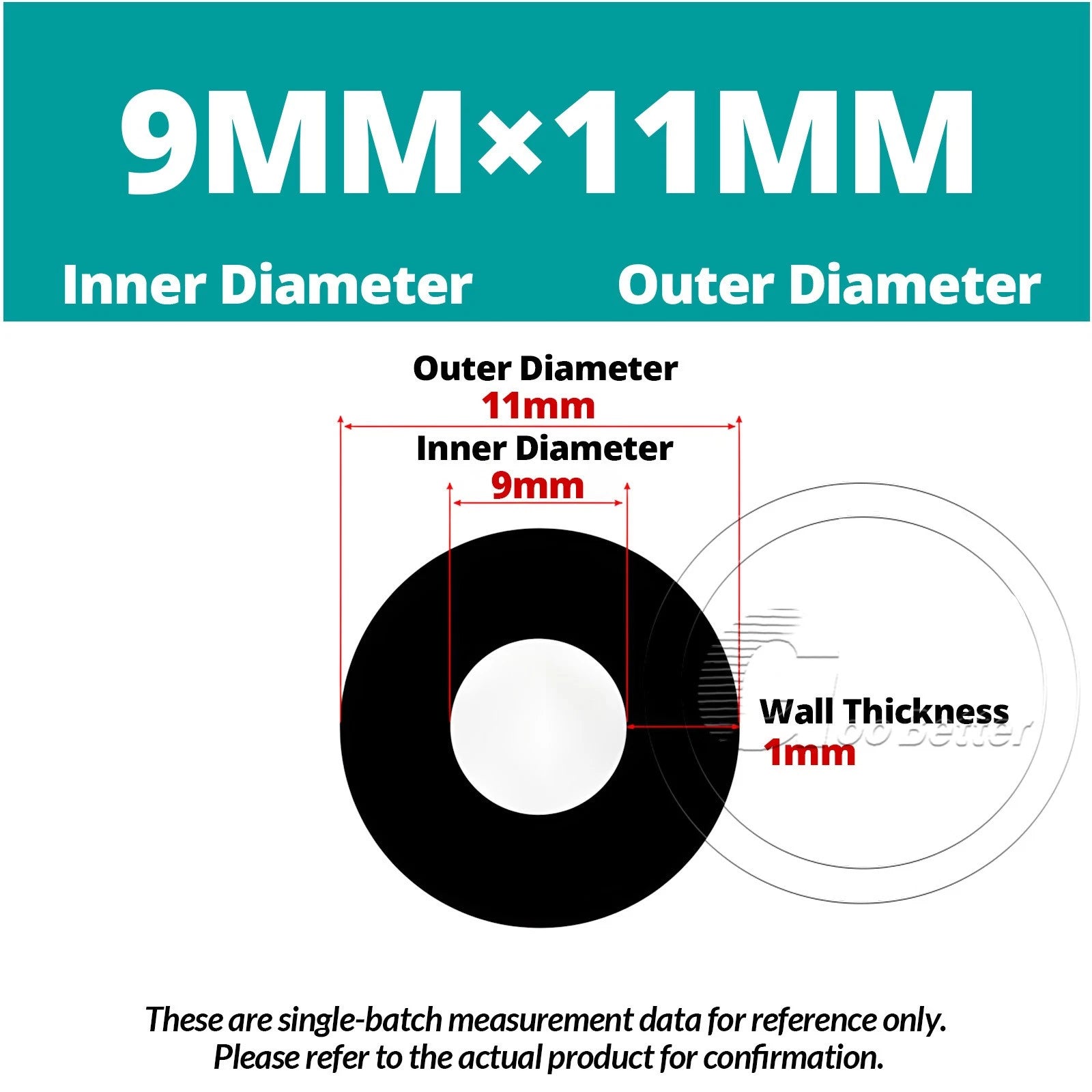 Black Silicone Rubber Tube – ID 0.5–60mm × OD 1–68mm Flexible Hose Pipe