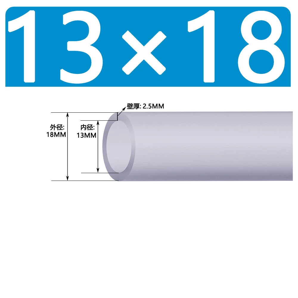 Food Grade Clear Silicone Tube Beer Milk Hose Pipe Soft Rubber ID 0.5mm - 38mm