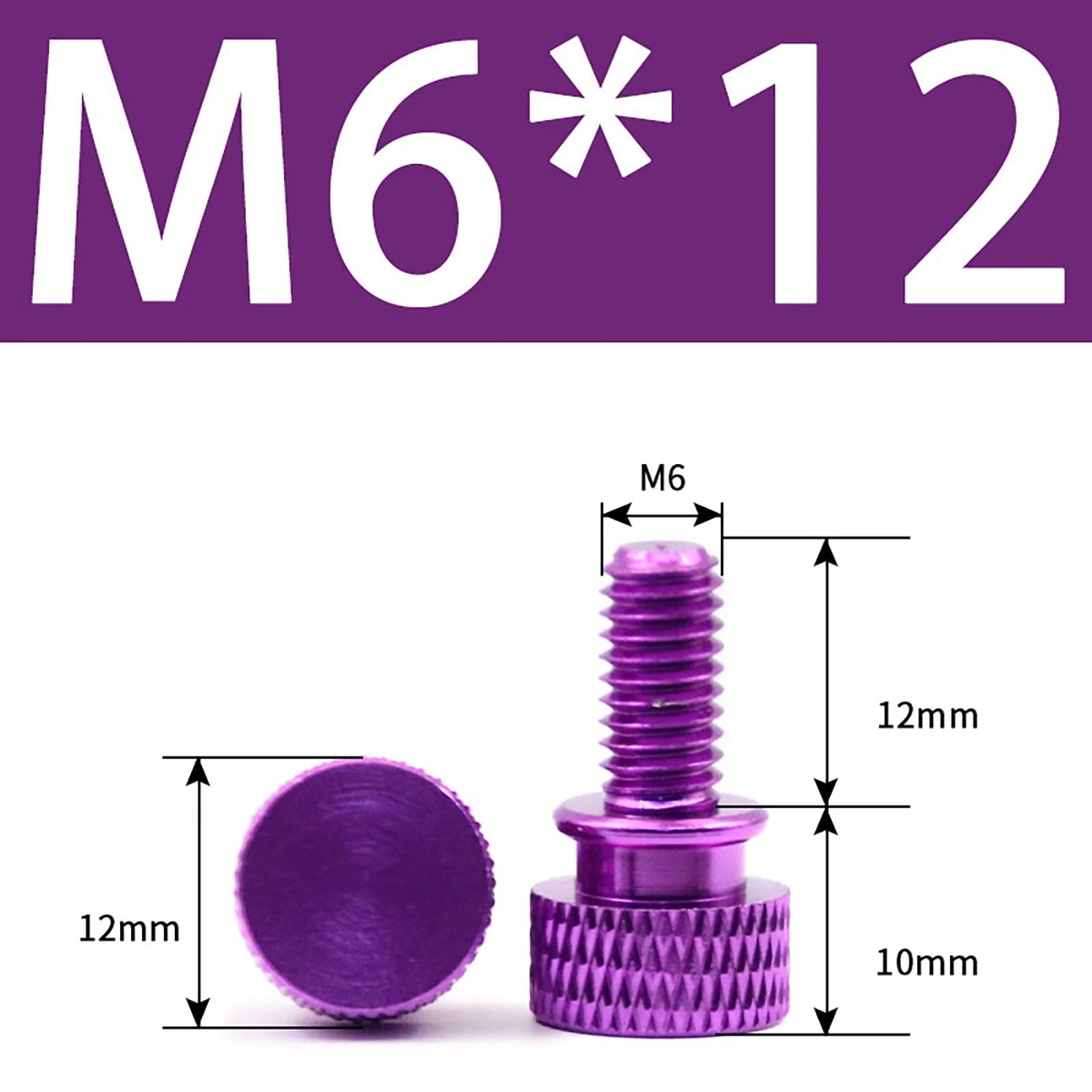 Aluminum Thumb Screws M5 M6 Knurled Hand Bolts Anodized PC Case Hobby DIY Stock