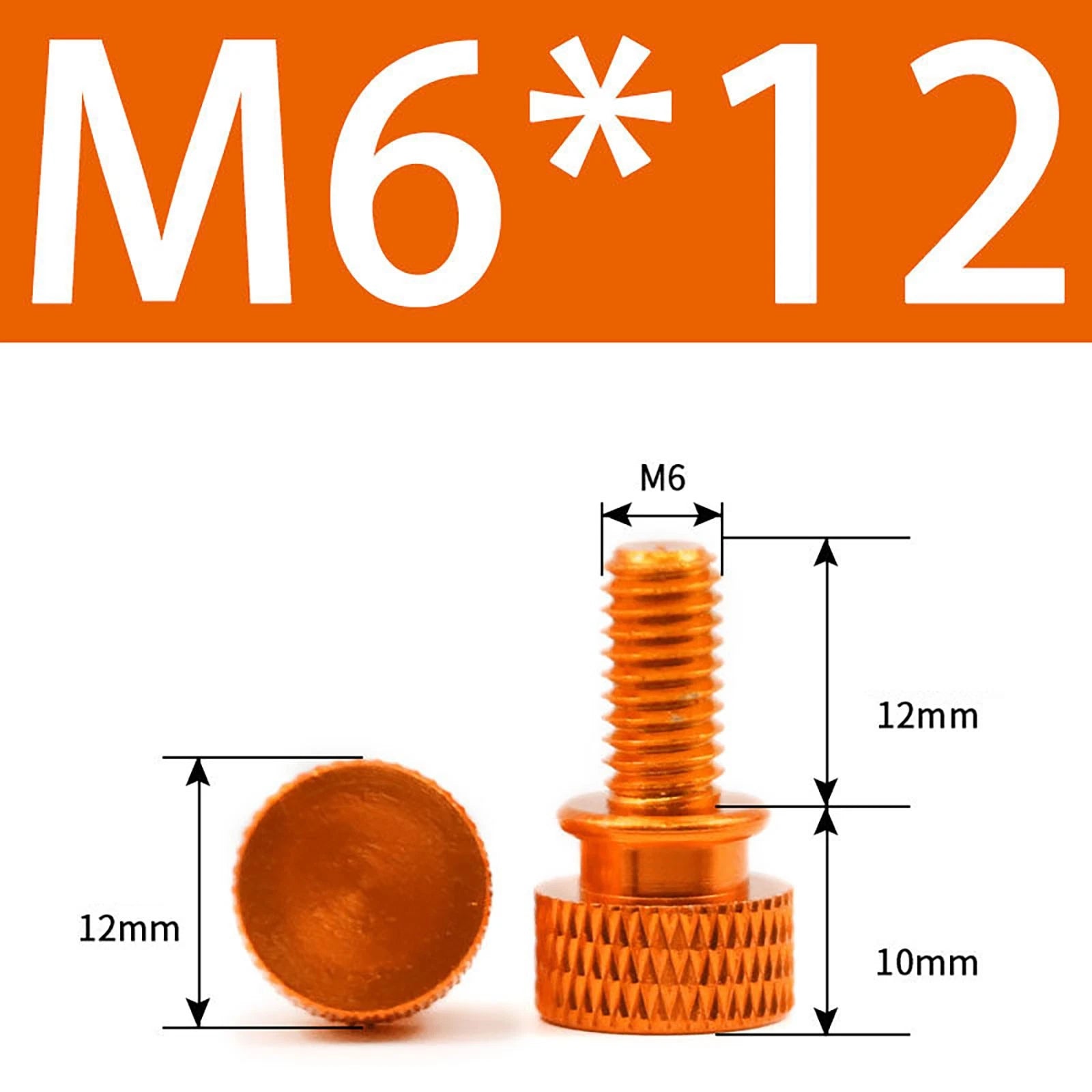 Aluminum Thumb Screws M5 M6 Knurled Hand Bolts Anodized PC Case Hobby DIY Stock