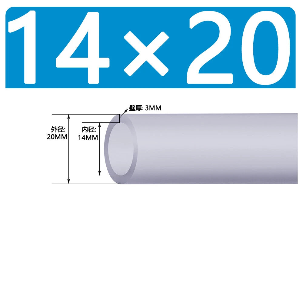 Food Grade Clear Silicone Tube Beer Milk Hose Pipe Soft Rubber ID 0.5mm - 38mm