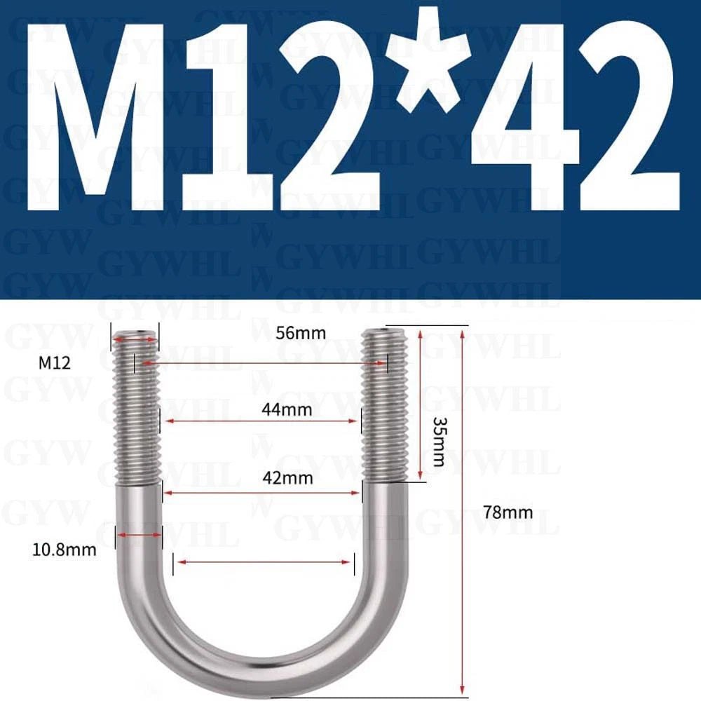 Marine Grade Round Bend U - Bolts — A2 & A4 Stainless Steel, M6 to M20 - HomeDIYer
