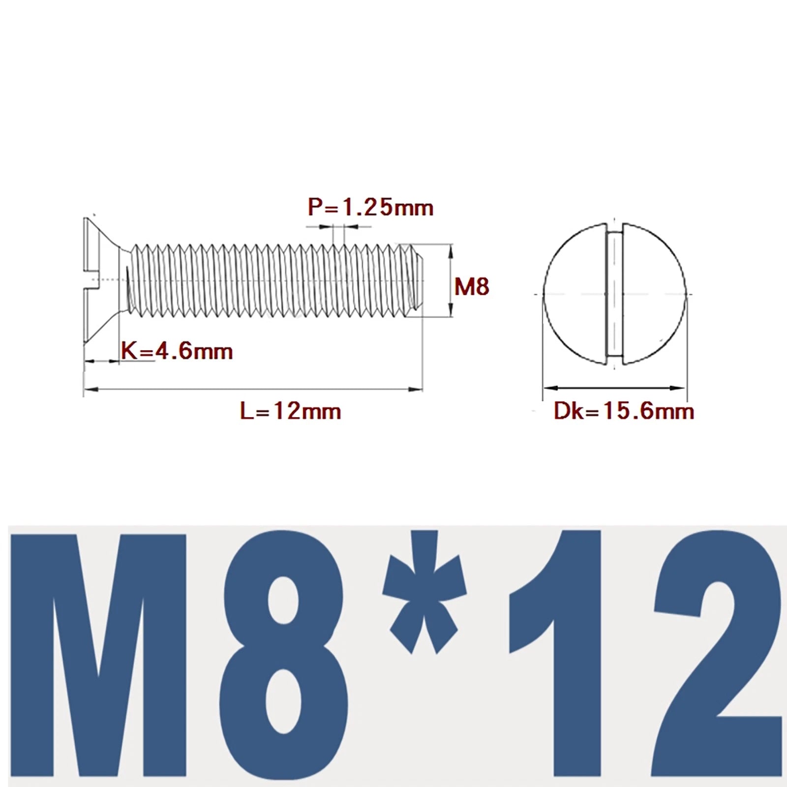 Countersunk Slotted Machine Screws M2–M8 | A2 Stainless Steel DIN 963
