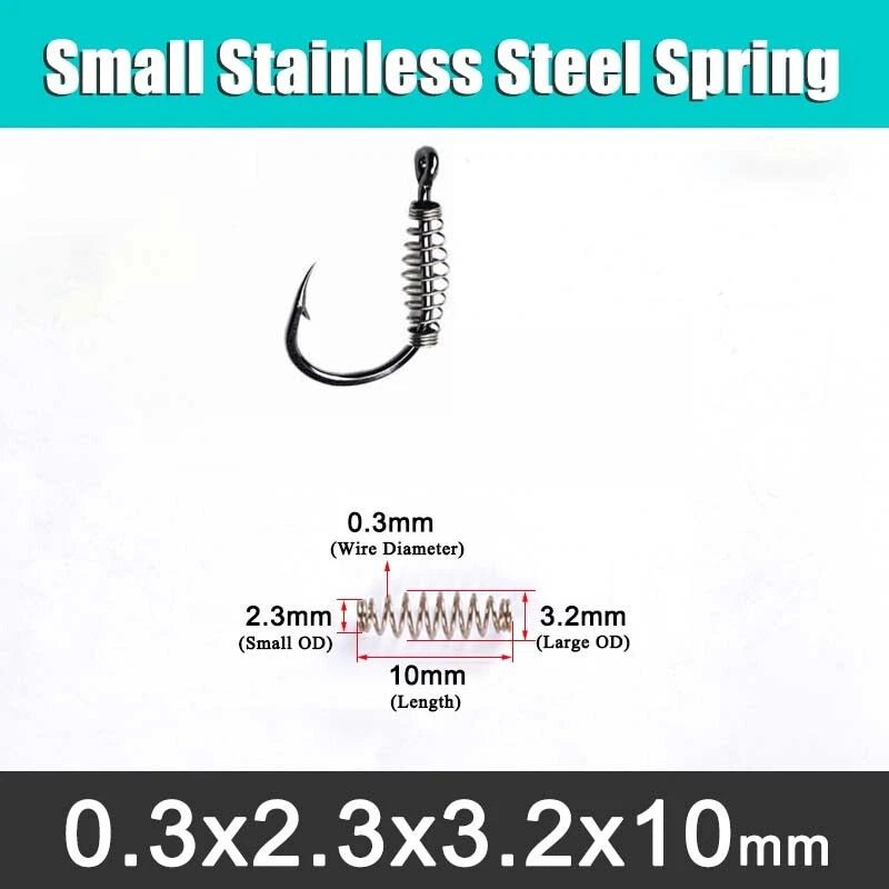 Single Circle Fish Hook Spring Fishing Hooks Fly Fishing Chub Tackle S M L Size - HomeDIYer