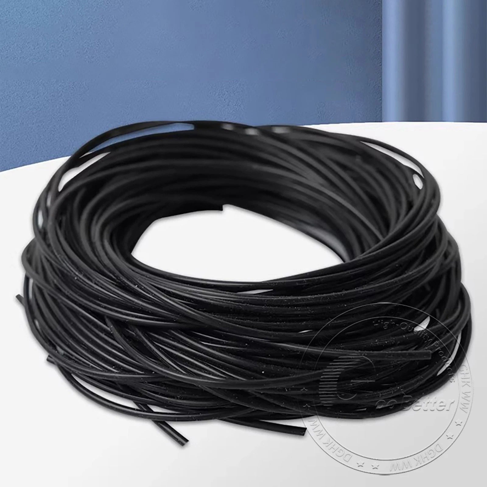 Black Food Grade Silicone Capillary Tube — ID 0.3mm to 4mm, Soft Rubber Hose, 10 Meter