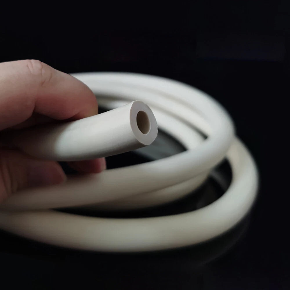 Flexible White Rubber Fuel Hose — Petrol, Diesel & Oil Pipe