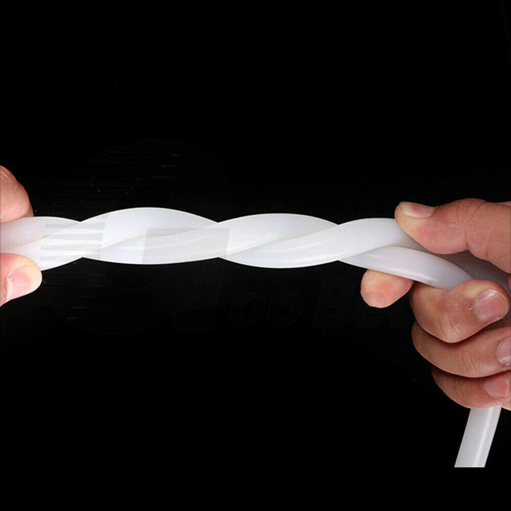 White Silicone Rubber Tubing — OD 9–44mm, High-Temp Flexible Hose Pipe (Per Metre)