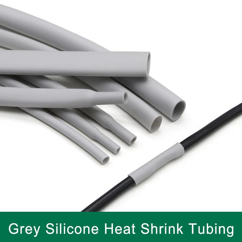Silicone Rubber Heat Shrink Tubing — Flexible Heatshrink Tube, φ0.8mm–φ40mm, 6 Colors