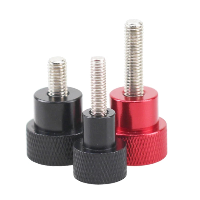 M6 Knurled Thumb Screws With Steps Hand Grip Knob Step Bolts Aluminium Alloy