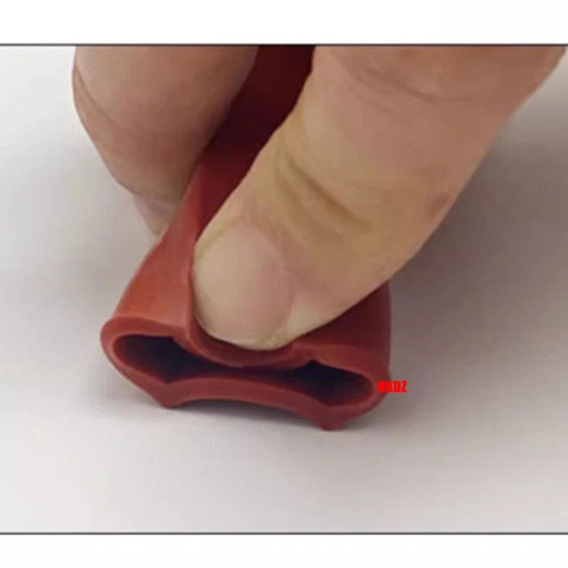 Square Silicone Rubber Hollow Tube Pipe Protector Seal Strips Width 2.5mm~108mm
