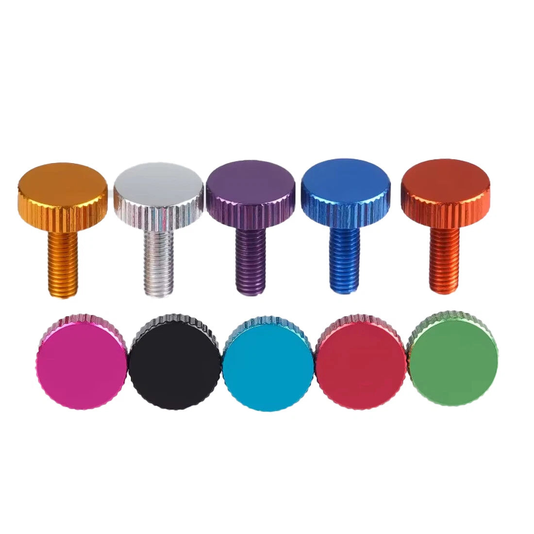 M6 Flat Knurled Head Thumb Screws DIY Chassis Modification Hand Turn Knob Bolt