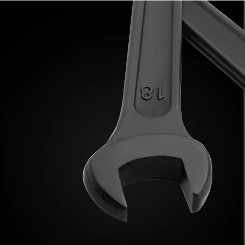 Black Heavy Duty Single Head Open End Wrenches Repair Spanner Workshop 14mm-50mm