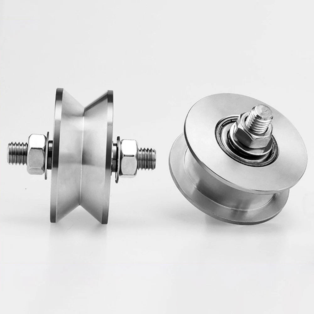 Track Linear Shaft Roller Bearing U V H Groove Steel Wheel Metal Pulley Sliding