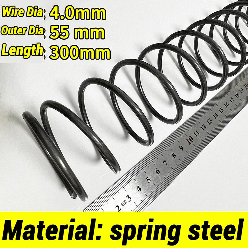 Compression Spring 4-5mm Wire dia 40-80mm Diameter & 300mm Length Pressure Small