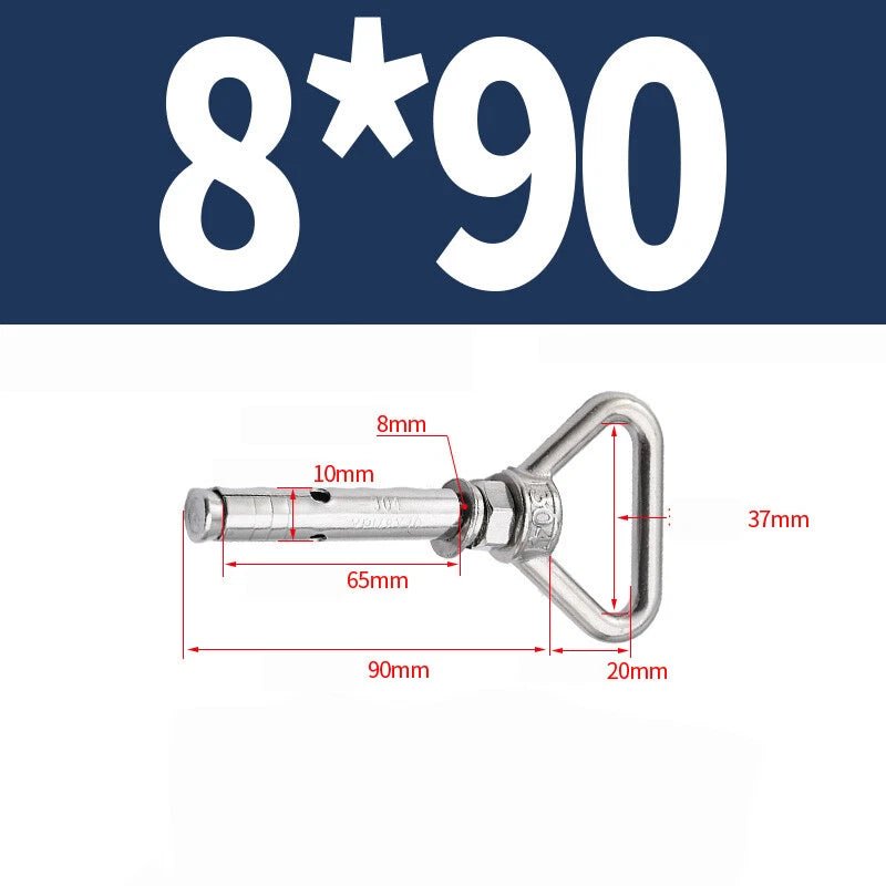 304 Stainless Steel Lifting Eye Ring Concrete Sleeve Anchor Bolts — M8 to M20 - HomeDIYer