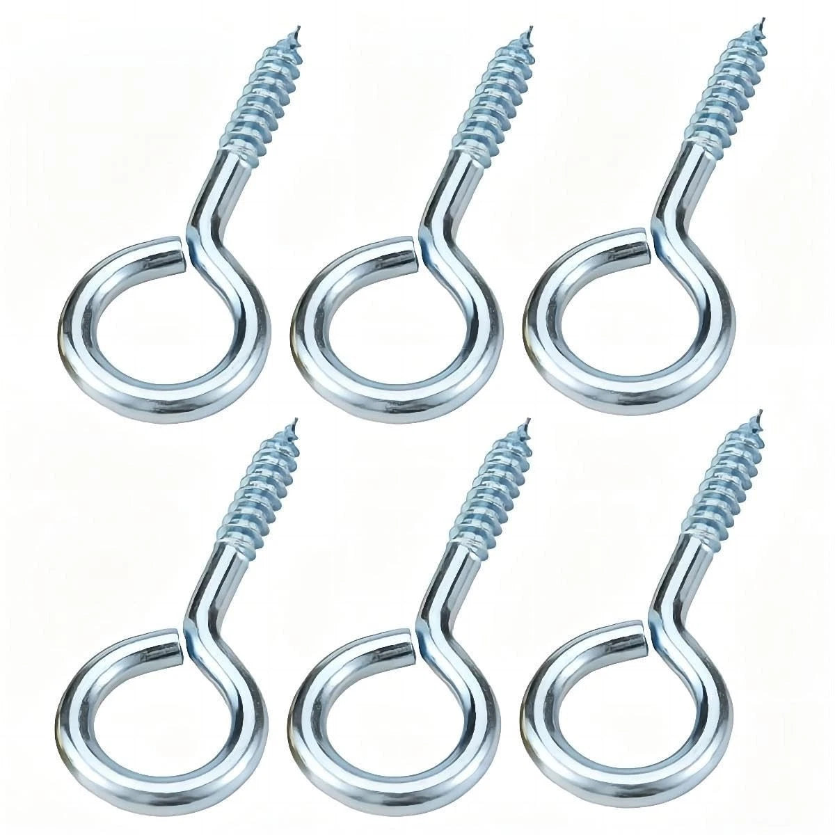 Screw-In Hooks & Eye Hooks — Galvanized, Nickel, Copper & Stainless, 1.1mm–8.6mm