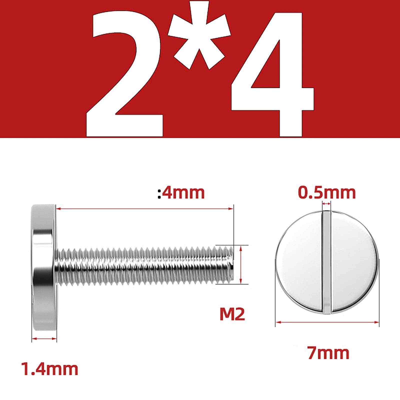 A2 Stainless Steel Slotted Large Head Machine Screws — Wide Pan Bolt DIN 921 | M2–M10