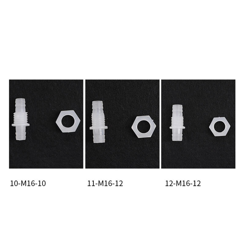 Plastic Barbed Bulkhead Fitting with Male Thread — Hose Tail Pipe Connector