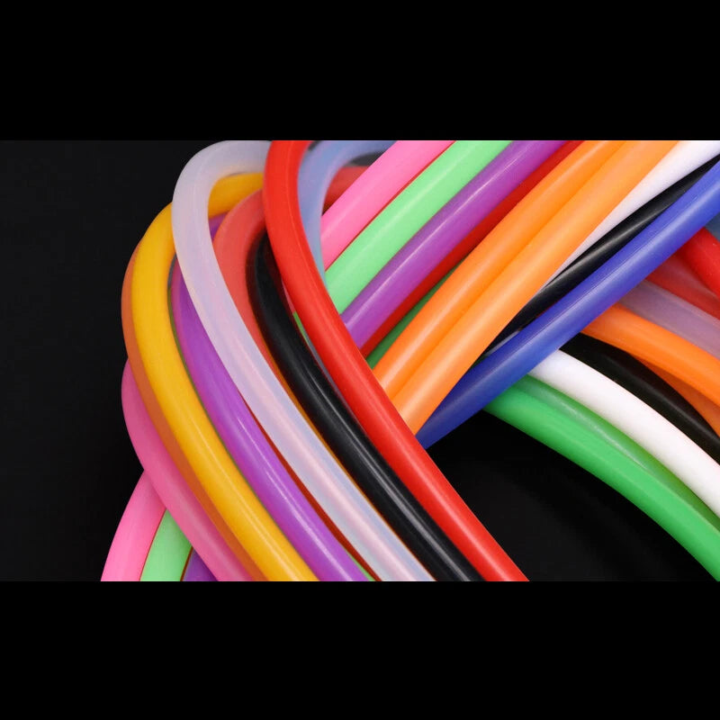 Color Silicone Tube Food Grade Flexible Tubing Hose Rubber Pipe I.D 2 4 5 6 8mm