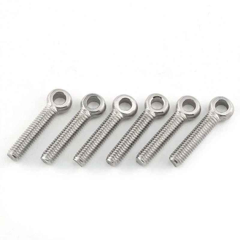 304 Stainless Steel Forged Eye Bolts M5 M6 M8 — Full Thread & Partial Thread, Catenary Hanging Screws - HomeDIYer