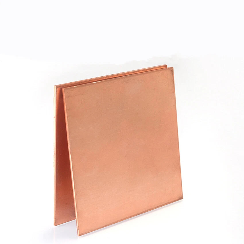T2 99.9% Pure Copper Sheet Metal Sheet Flat Plate 0.3-6mm Thick, 10-600mm Length