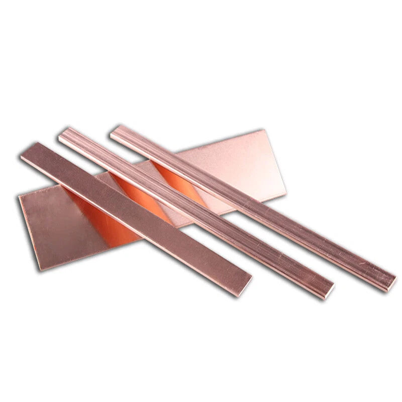 T2 Pure Copper Sheet Plate 99.9% Cu Metal Strip Block Flat Bar 0.3mm-40mm Thick