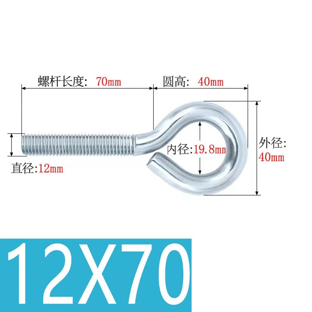 M3–M12 Galvanised Eye Screws | Metric Closed Eye Bolts & Threaded Ring Hooks