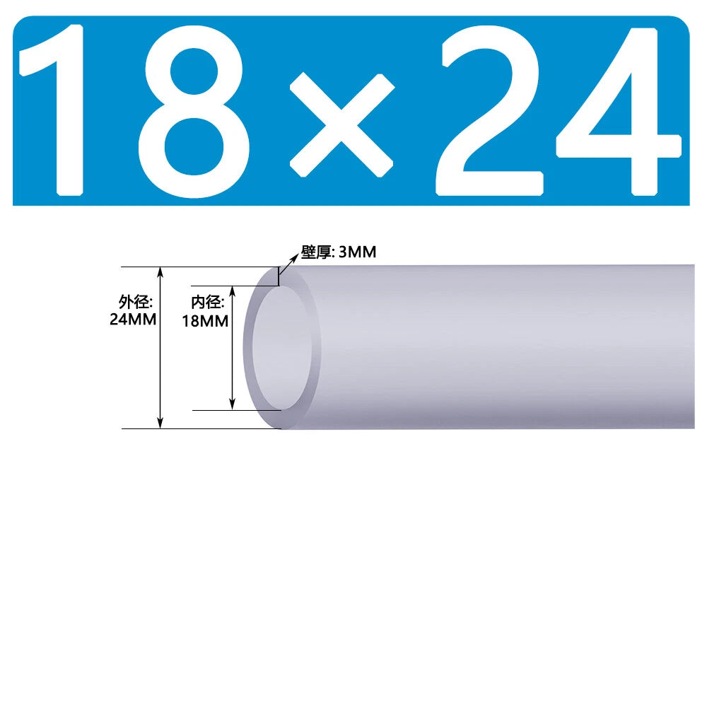 Food Grade Clear Silicone Tube Beer Milk Hose Pipe Soft Rubber ID 0.5mm - 38mm