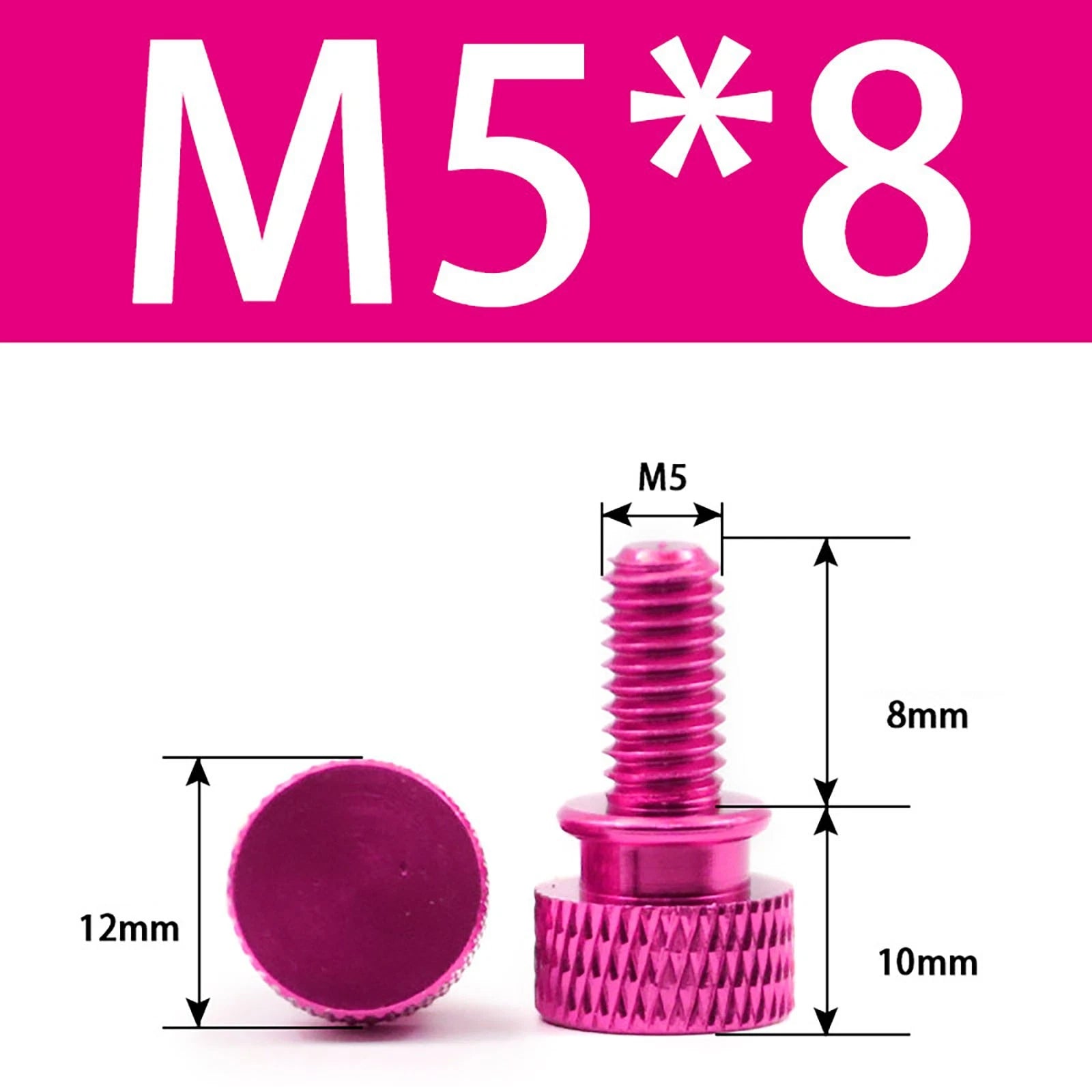 Aluminum Thumb Screws M5 M6 Knurled Hand Bolts Anodized PC Case Hobby DIY Stock