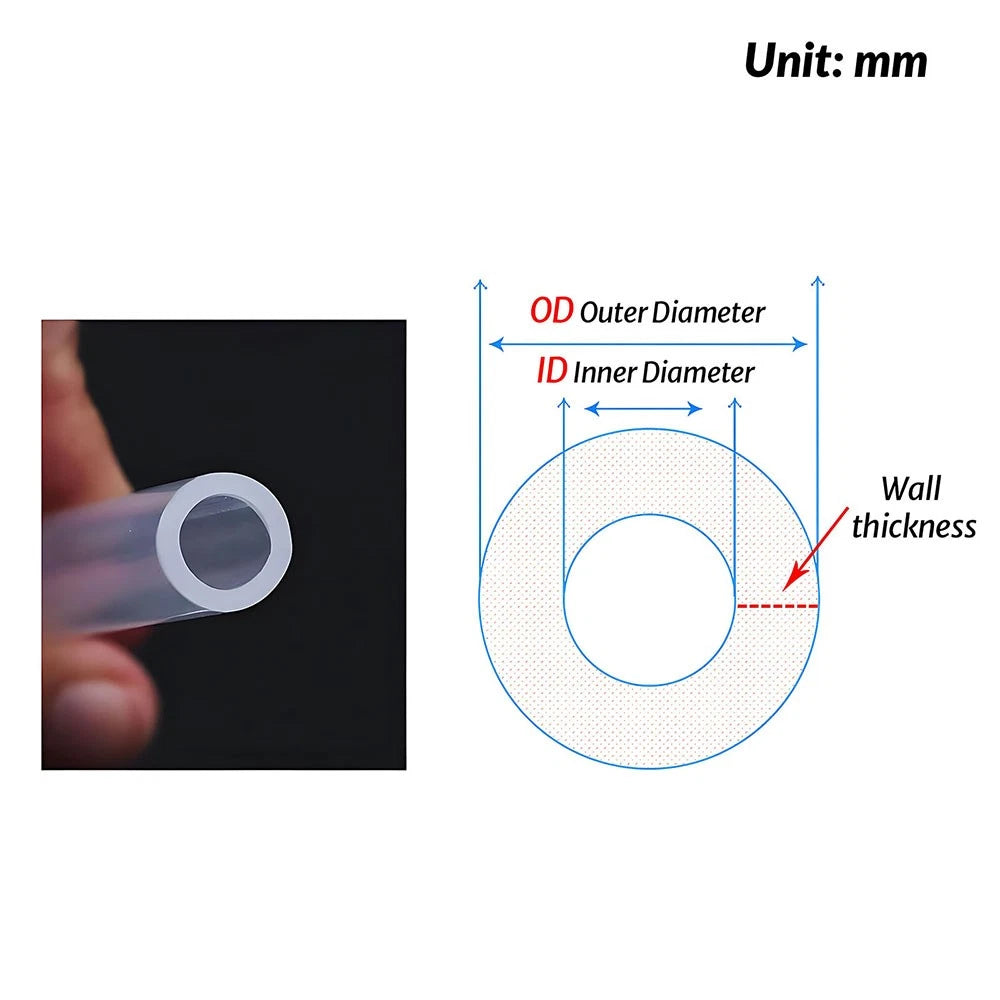 Food Grade Clear Silicone Tubing — Flexible Transparent Hose for Beer, Milk & Fluid Transfer