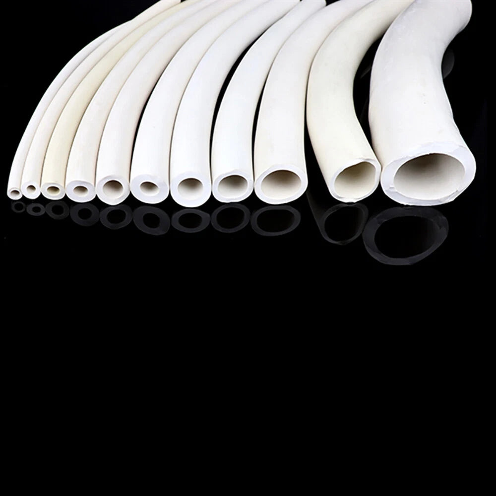 Flexible White Rubber Fuel Hose — Petrol, Diesel & Oil Pipe