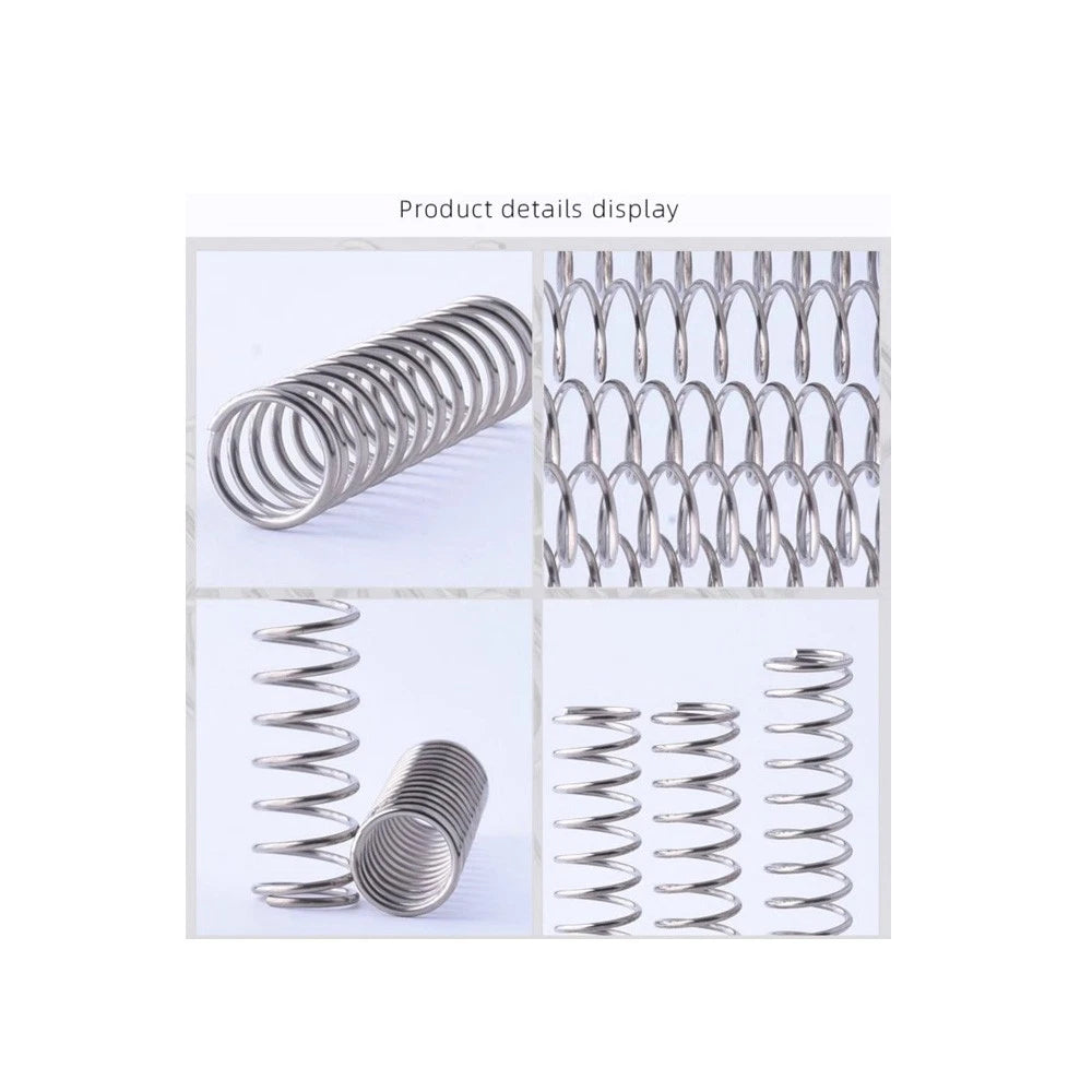 Compression Spring Wire Dia 0.2-0.4mm &OD 2-12mm & 5-305mm Length Pressure Small
