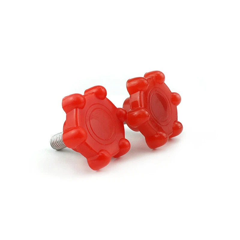 M8 M10 Thumb Screws 8mm 10mm Plastic Knobs Bolt Red Torx-shaped Thumbscrew 48#