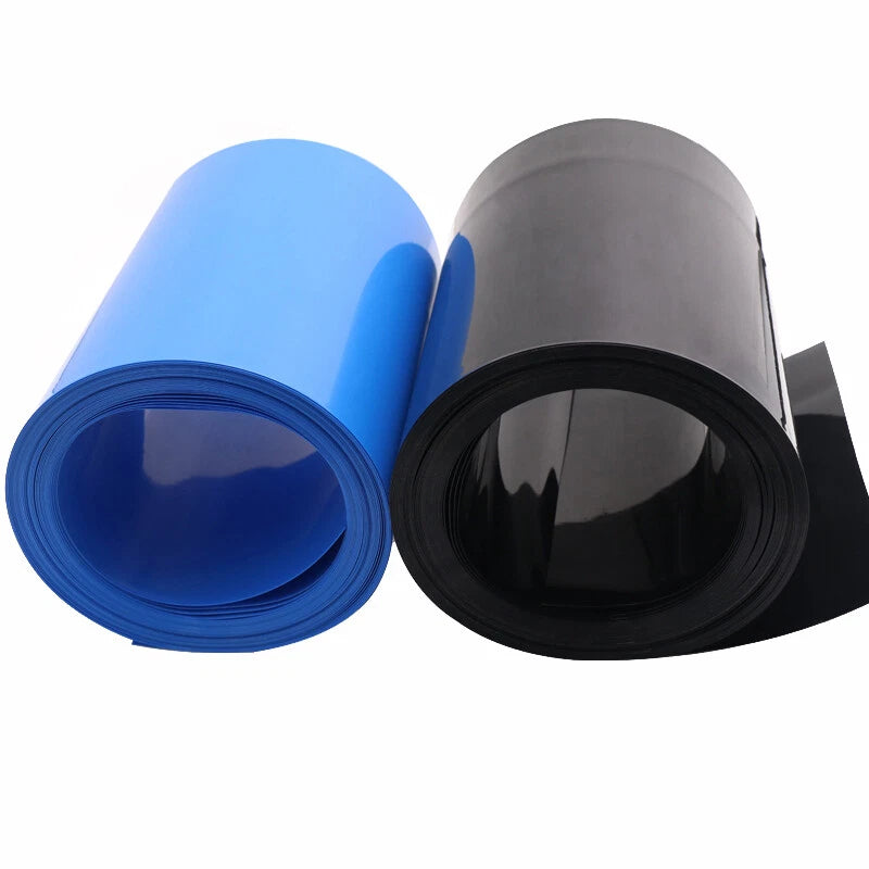 18650 PVC Heat Shrink Tubing for Single Battery — 200mm to 295mm Wide, 1M/5M/10M