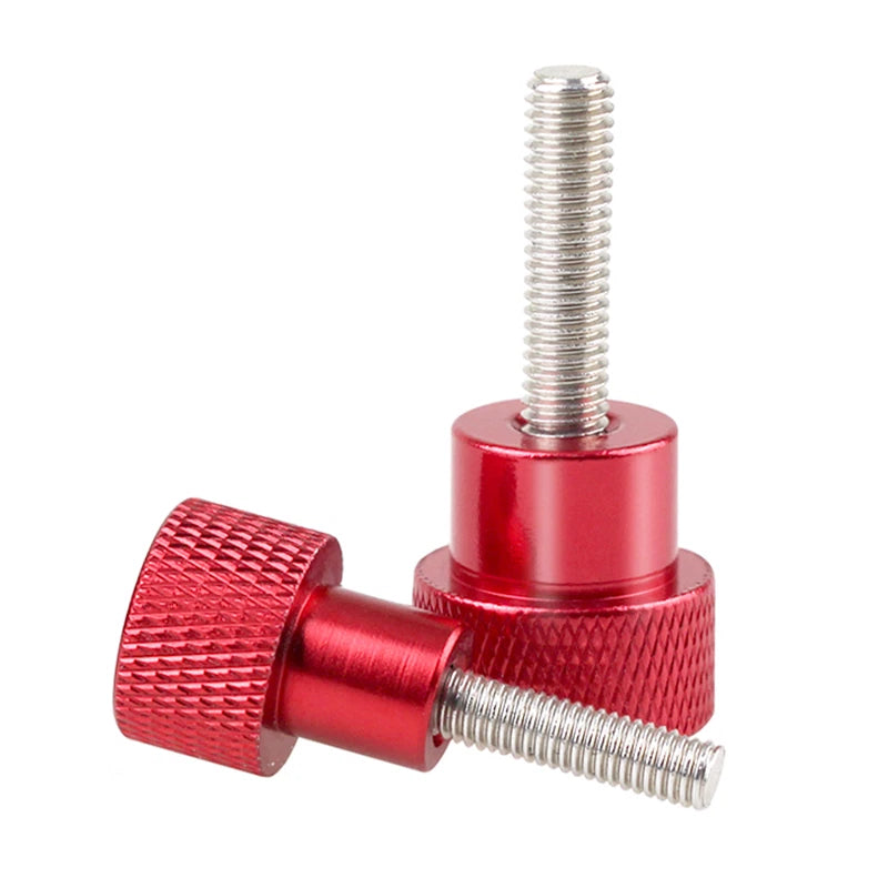 M8 Knurled Thumb Screws With Steps Hand Grip Knob Step Bolts Aluminium Alloy