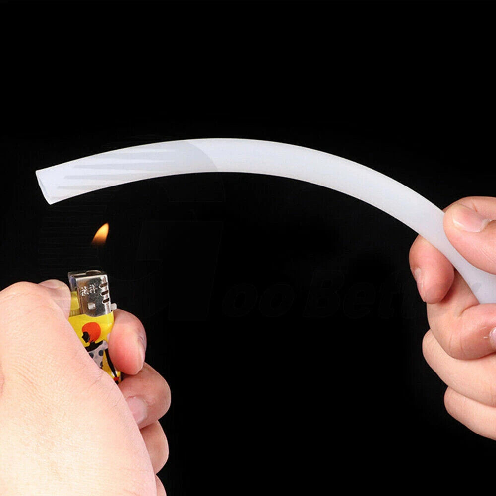 White Silicone Rubber Tubing — OD 9–44mm, High-Temp Flexible Hose Pipe (Per Metre)