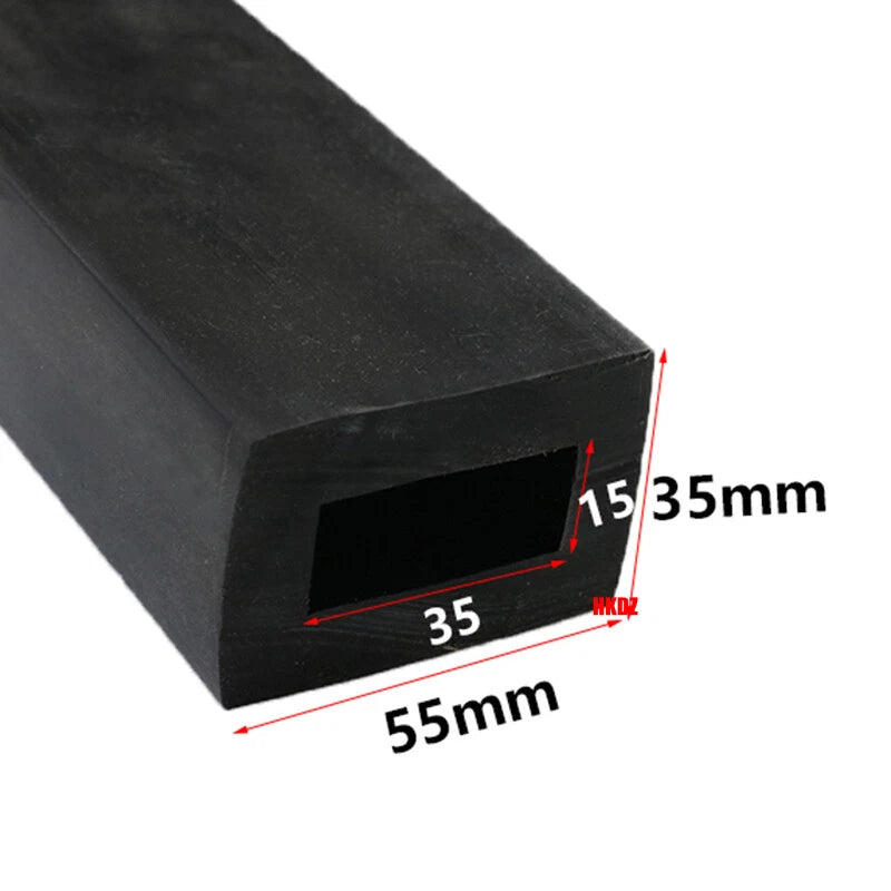 Square Silicone Rubber Hollow Tube Pipe Protector Seal Strips Width 2.5mm~108mm