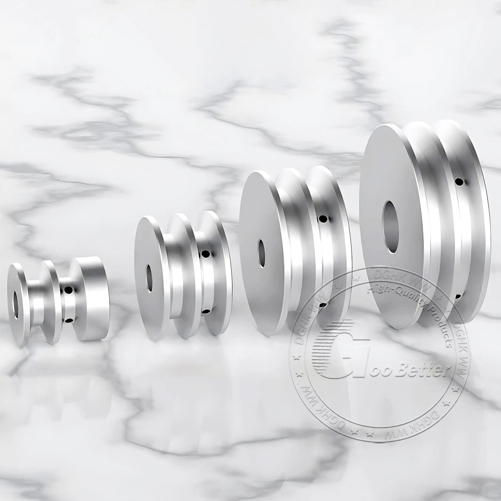 V-Groove Aluminum Drive Pulley For V-Belt Pulleys Groove 12.5mm OD 40mm-150mm