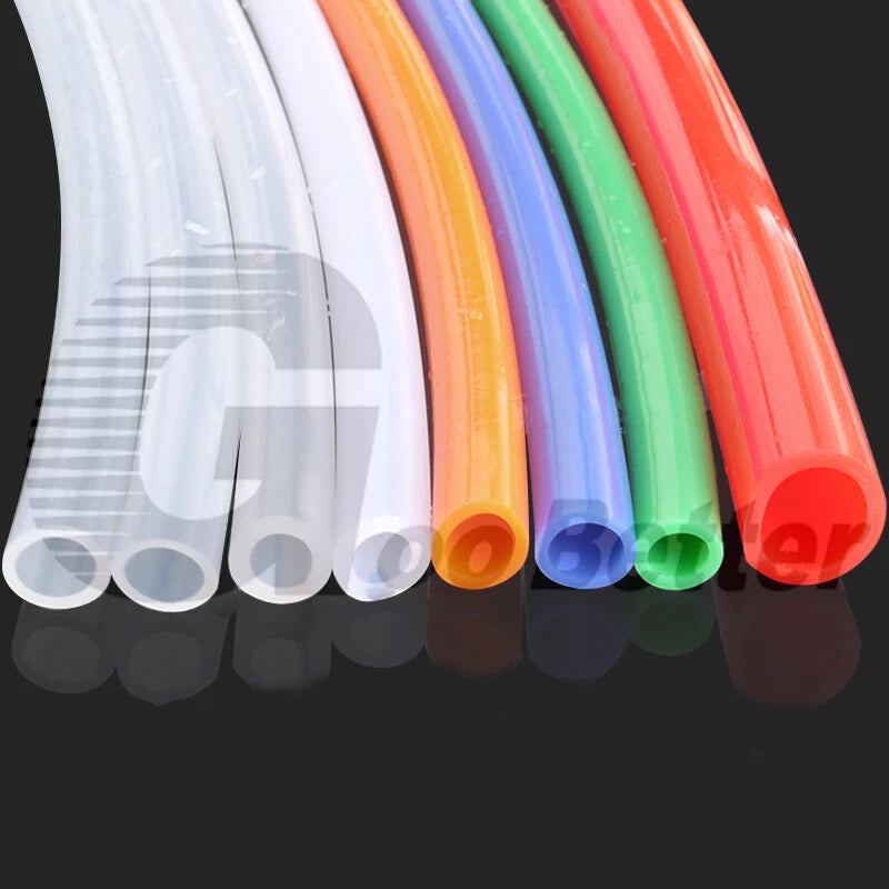 Coloured Food Grade Silicone Tube Hose Vacuum Tubing Pipe Soft Rubber ID 1-40mm