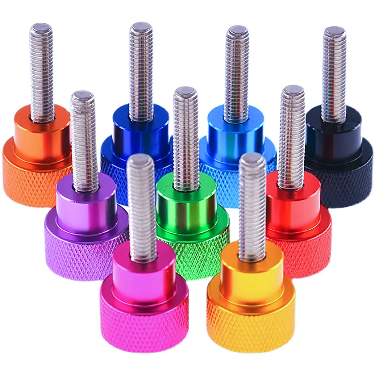 M8 Knurled Thumb Tighten Screws Hand Turn Grip Knob Bolts For Camera Tripod DIY