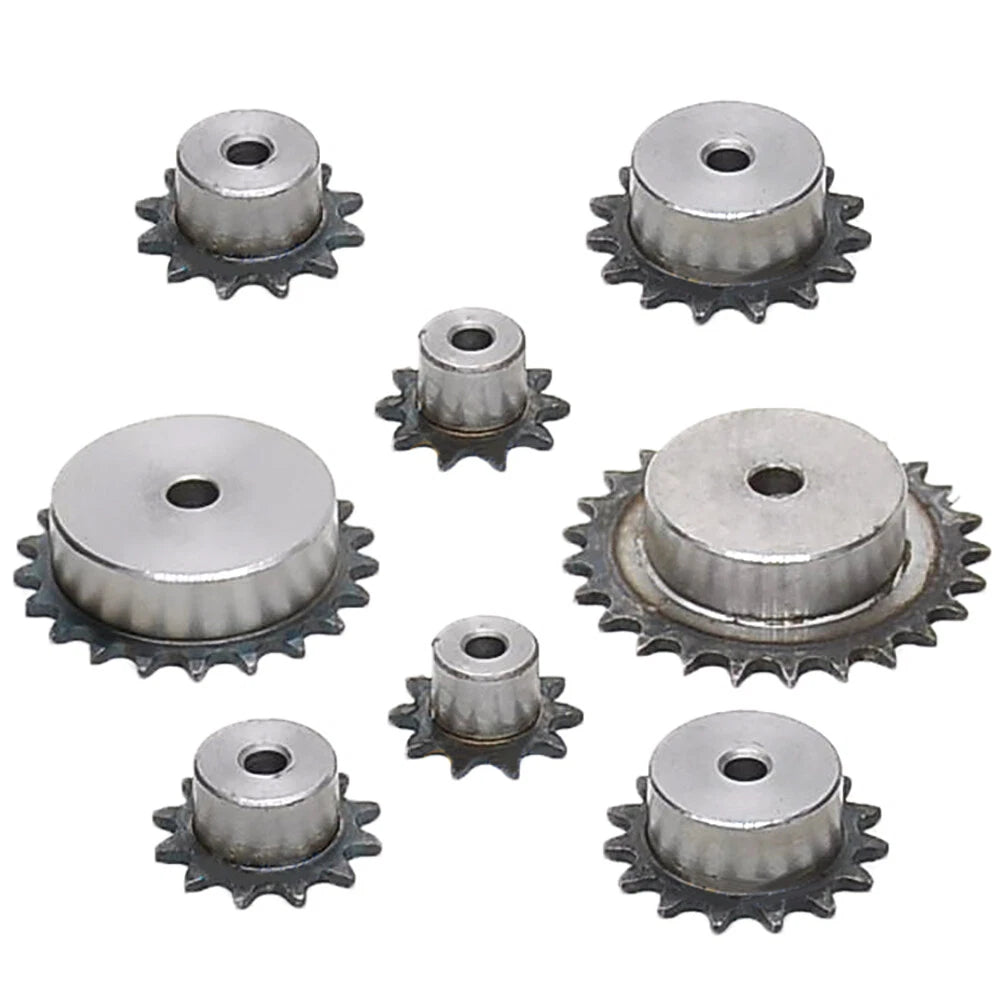 05B 5/16" Steel Roller Chain Sprocket Wheel Pitch 8mm 10~40 Teeth Process Hole