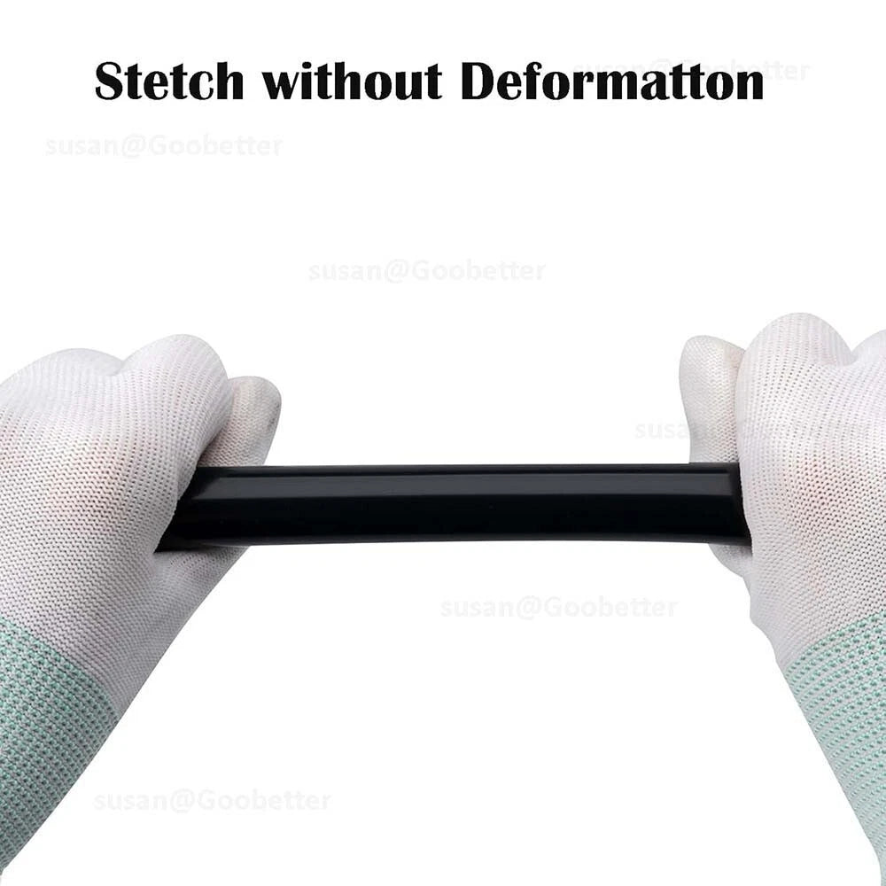 Silicone Hose Pipe Tube Water Air Black Rubber Tubing Tube ID 0.5mm to 38mm