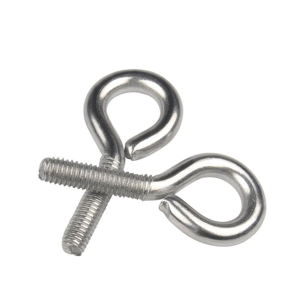 Galvanised Eye Screws Hooks Eye Bolts Closed Screws Rod Stainless Threaded Rings