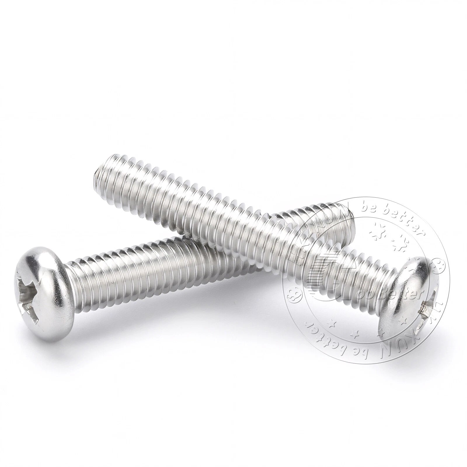 M3 M3.5 Phillips Pan Head Machine Screws – A2 Stainless Steel DIN 7985H (3–180mm Lengths)