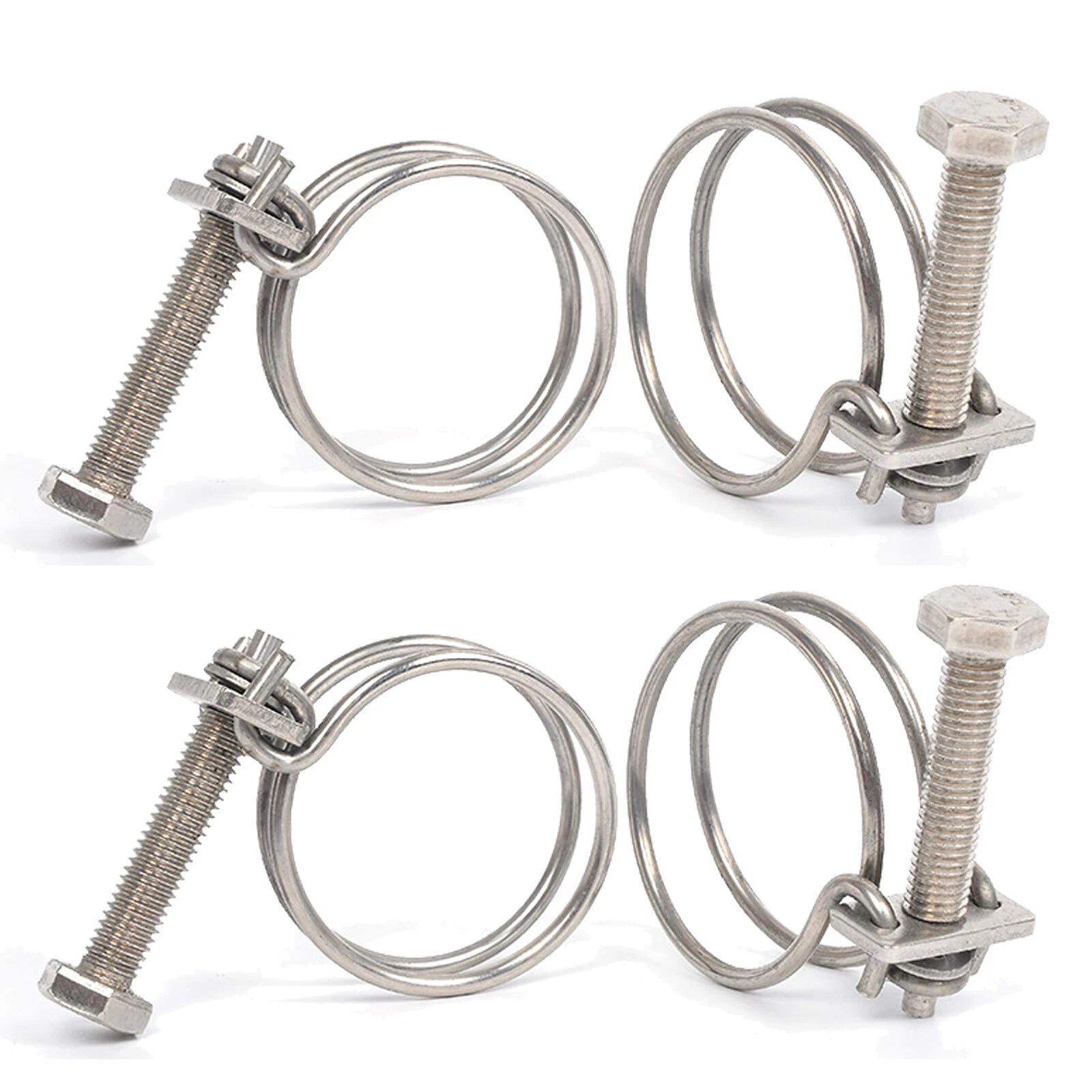 Double Wire Hose Clips - Stainless Steel, Pond Pipe Koi Fish Fitting Pump 9 -300