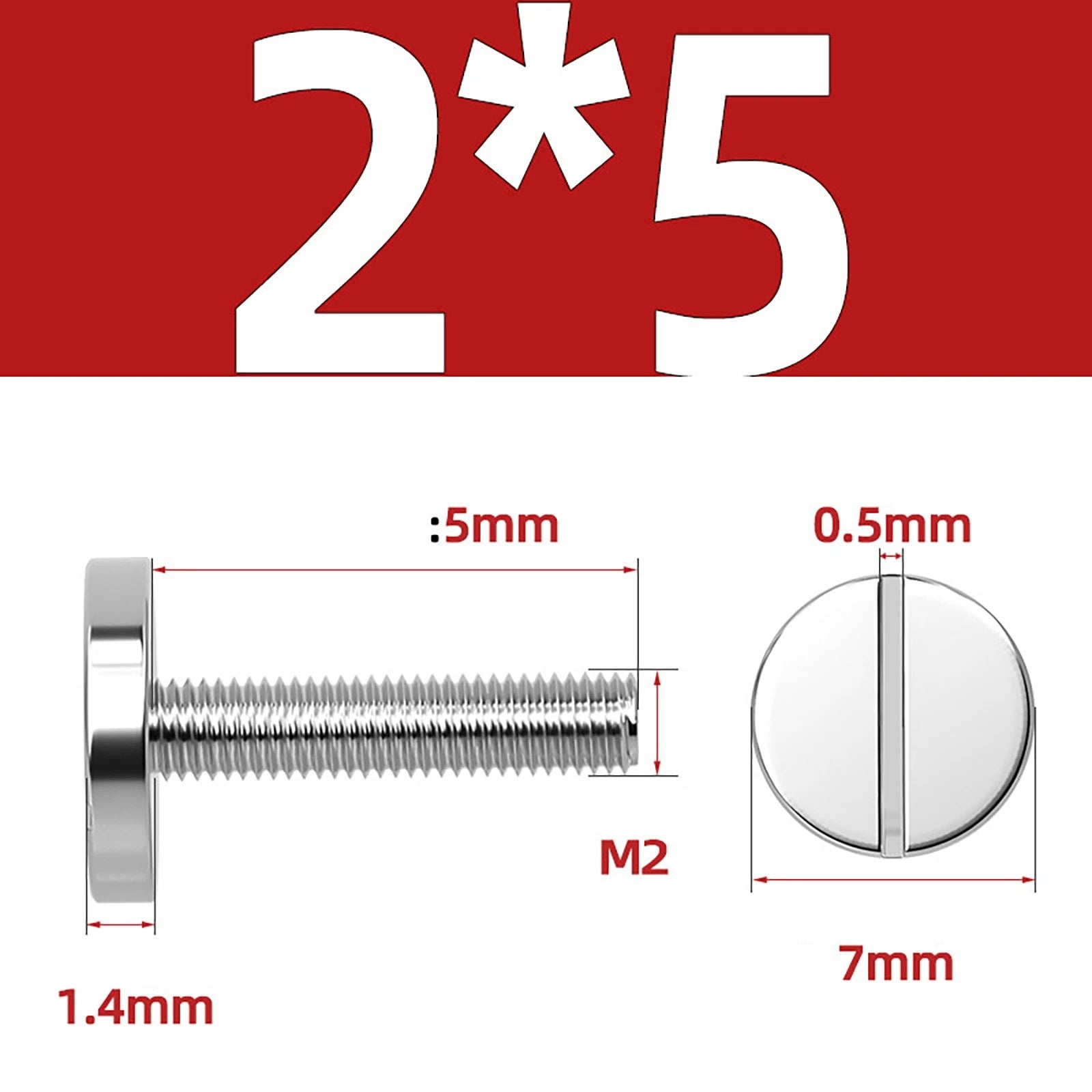 A2 Stainless Steel Slotted Large Head Machine Screws — Wide Pan Bolt DIN 921 | M2–M10