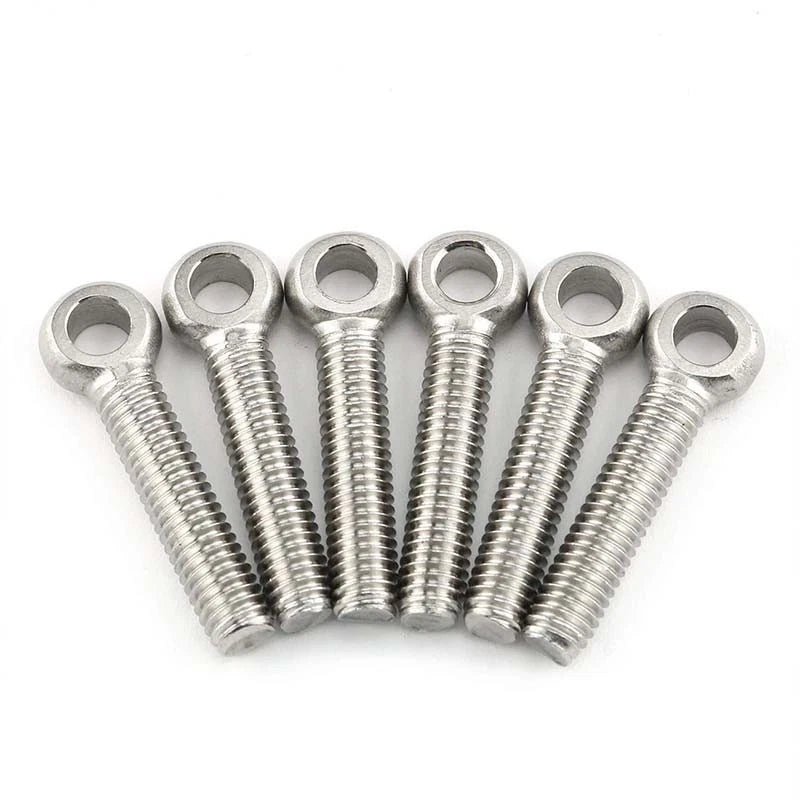 304 Stainless Steel Forged Eye Bolts M5 M6 M8 — Full Thread & Partial Thread, Catenary Hanging Screws - HomeDIYer
