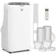 Portable Air Conditioner 14000 BTU Dual Hose Inverter, 700 sq ft, 3-in-1 Cool/Dehumidify/Fan, Auto Swing, 24H Timer & Remote, White
