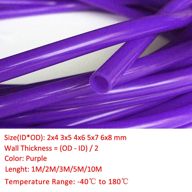 Purple Silicone Vacuum Hose — Food Grade Rubber Tube for Hot Water & Coffee Lines