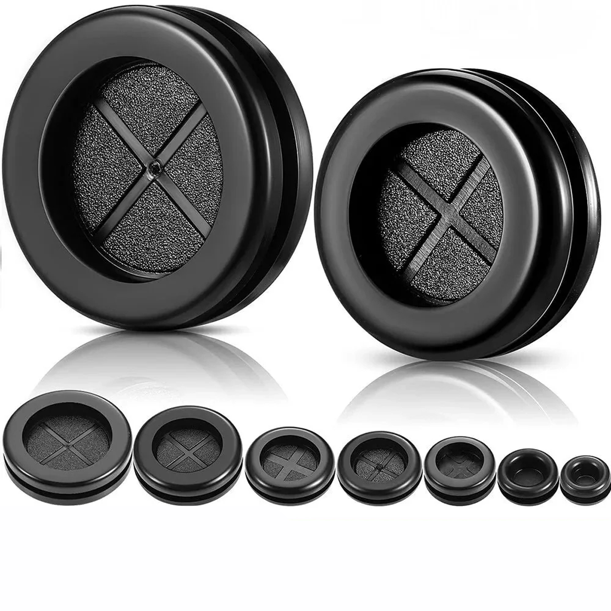 Round Rubber Plug Hole Grommet for Protecting Cable Wire Hole Plug 16mm - 100mm